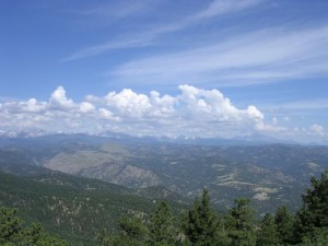 From the Flatirons, you can see forever