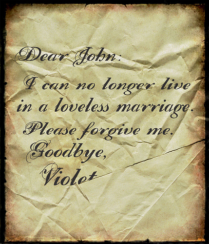 Leaving a note may be the only way for you to leave