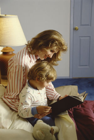 Reading a bedtime story is a parenting ritual